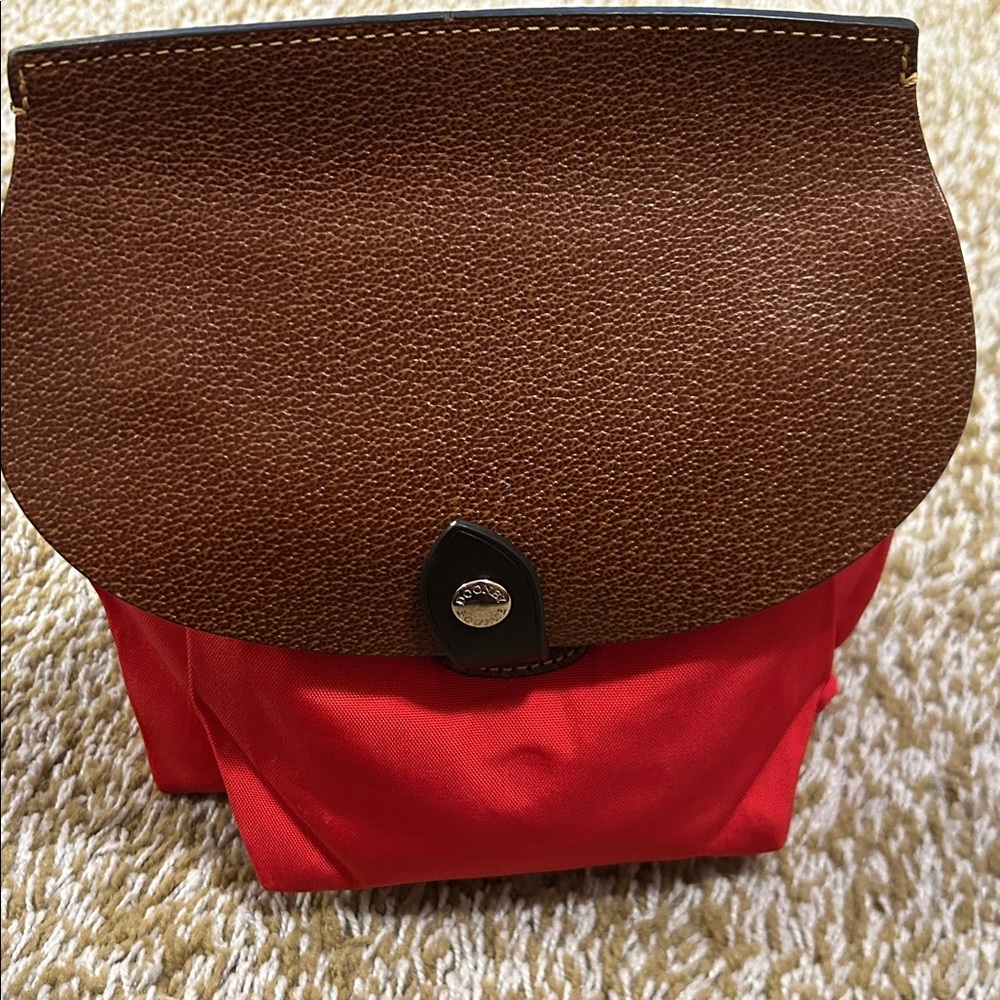 Brown and Red Women's Backpack